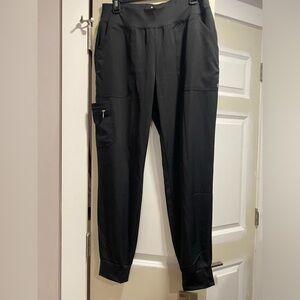 Black Scrub Joggers